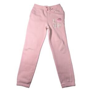 No Comment Girls Sweatpants Love Logo Pink Size L 14